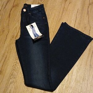 YMI Blue Flare Wide Leg Jeans